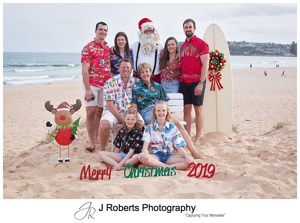 Aussie Santa at Long Reef Beach lots of fun with Santa 2019